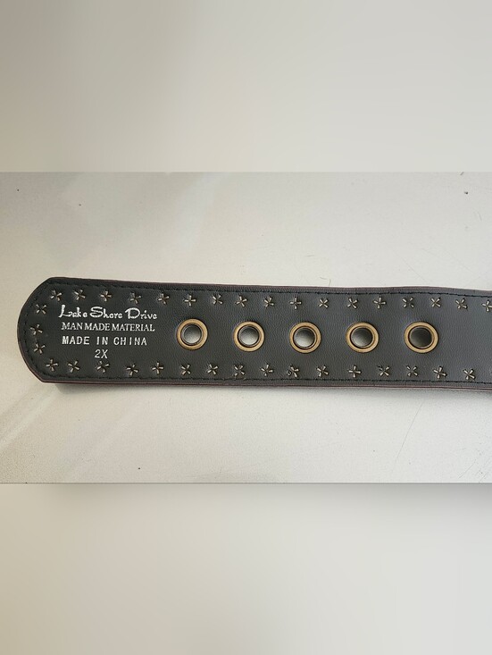Lake Shore Drive Braided Studded Brown  Belt